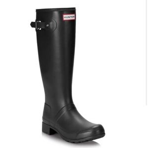 Black Matte Hunter Boots